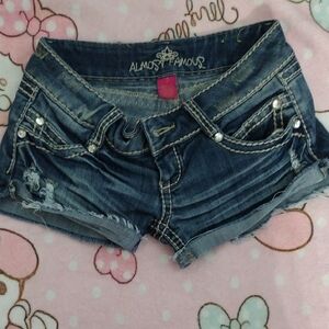 Almost Famous Blue Jean Shorts With Jems